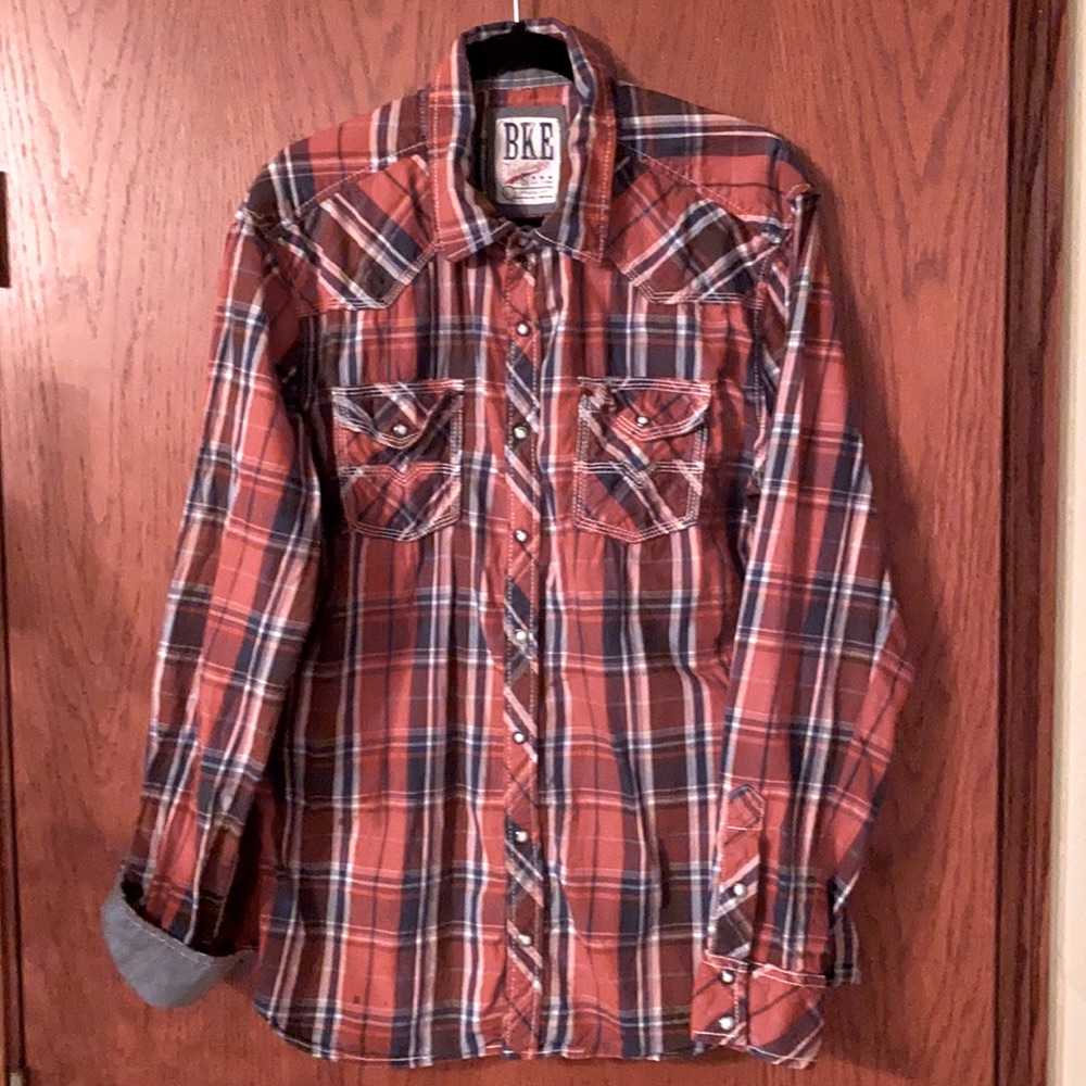 Bke Vintage 1967 Plaid Button Shirt
